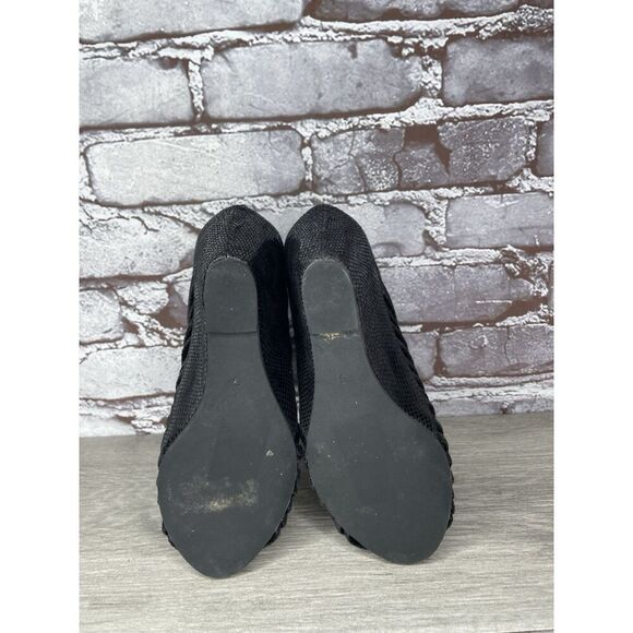 JEFFREY CAMPBELL Ibiza Last Strappy Open Toe Wedge Heel Black Leather Size 5M US - Picture 8 of 16